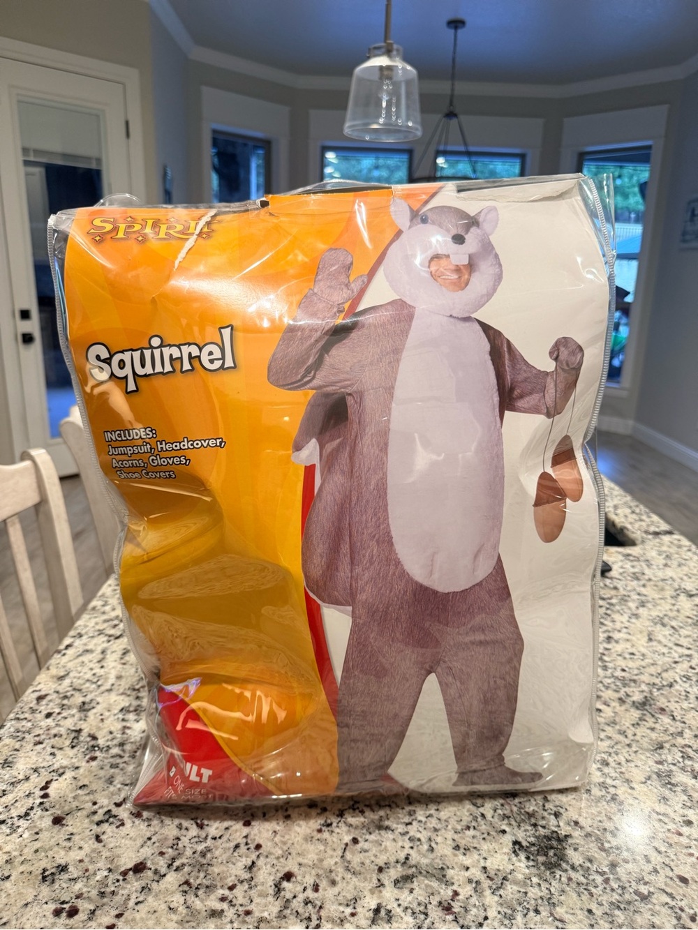 Spirit Squirrel Kids Costume - Brown & Cream Plush Jumpsuit